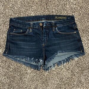 Blank NYC Dark Blue Jean Shorts